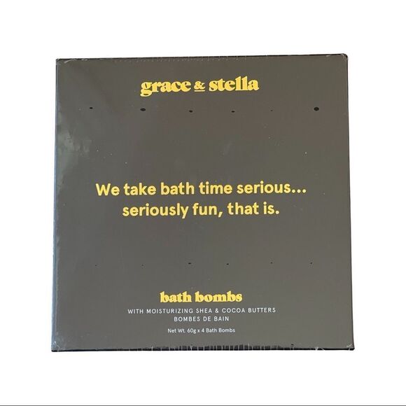 Grace & Stella Bath Bombs • Set of 4 NIB - Picture 3 of 4